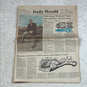 Vintage 1980 Wausau Daily Herald Progress Edition
